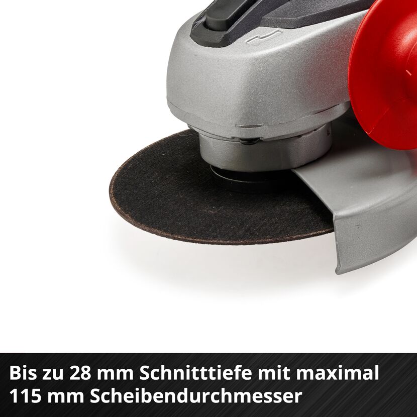 Winkelschleifer mit Schutzhaube