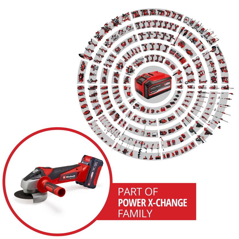 Einhell Akku Winkelschleifer, POWER X-CHANGE Familie