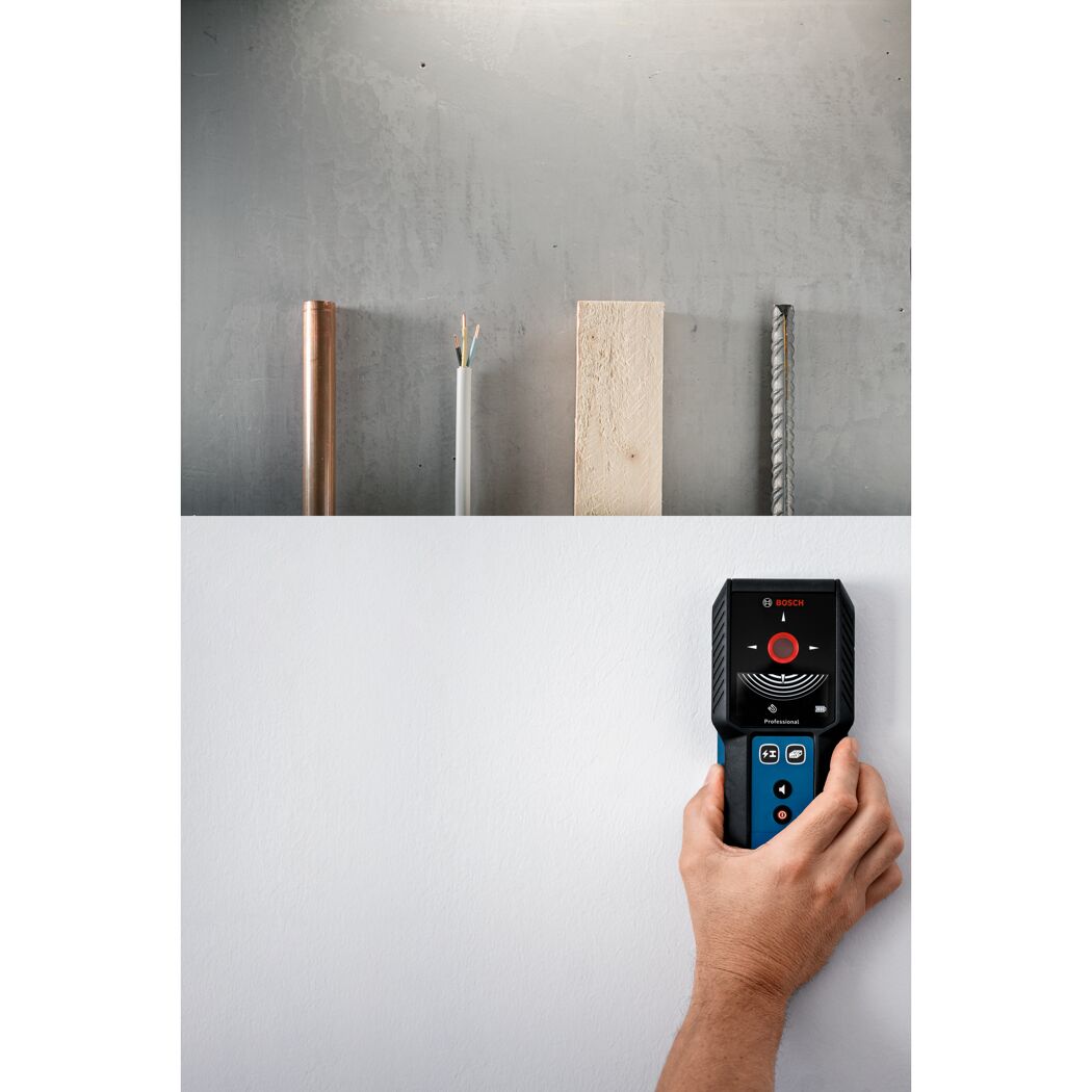 Ortungsgerät 'Professional GMS 120-27' mit Tasche für Strom, Metall und Holz