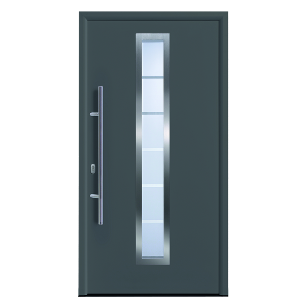 Haustür "EcoDoor" anthrazit DIN L