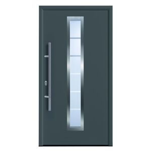 Haustür "EcoDoor" anthrazit DIN L