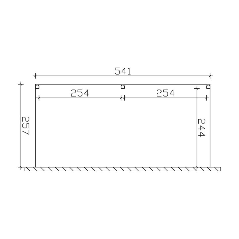 Technische Zeichnung TD Monza 541x257