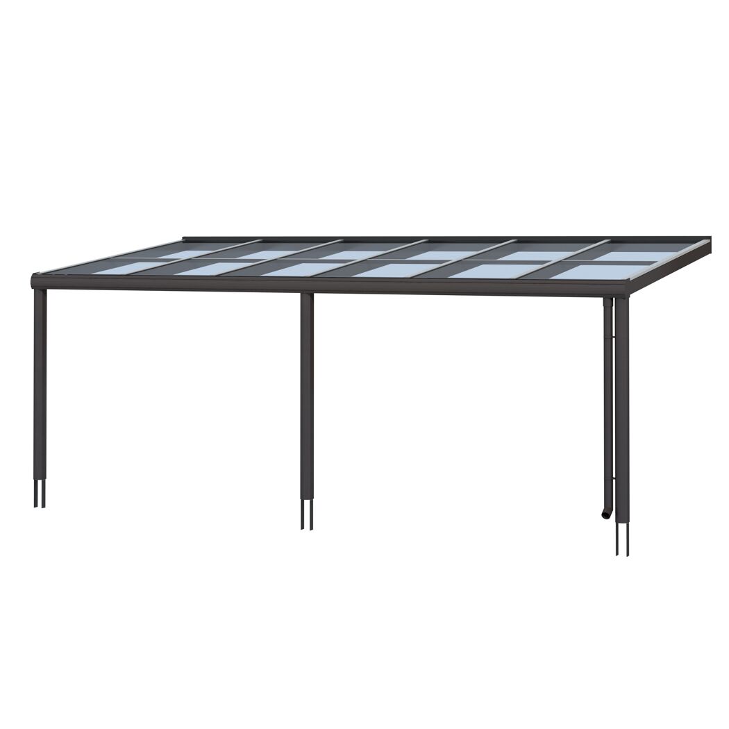 Terrassenüberdachung TD Monza Aluminium, anthrazit