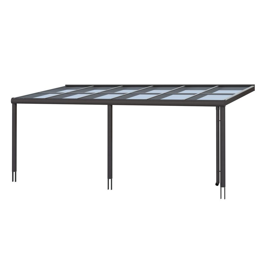 Terrassenüberdachung TD Monza Aluminium, anthrazit