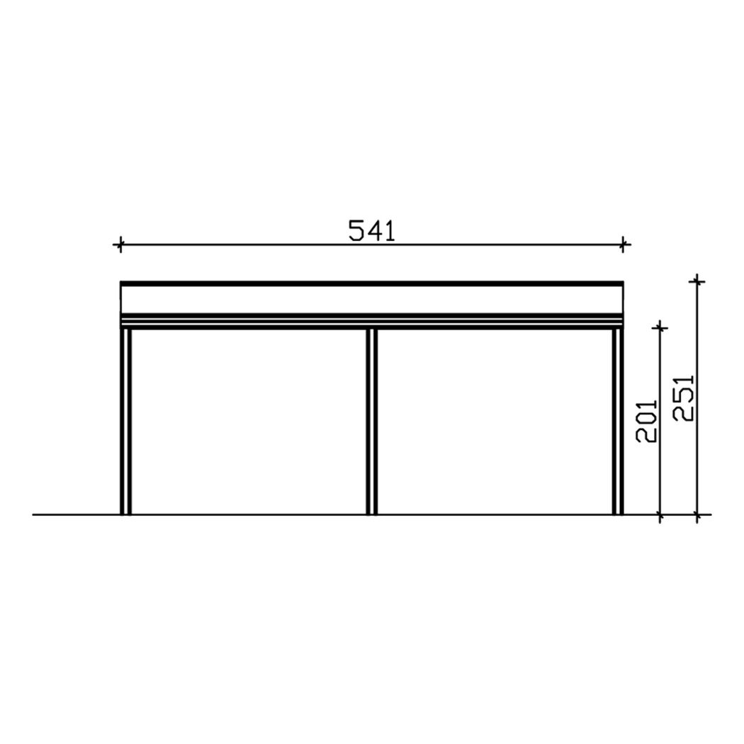Skizze Bank TD Monza 541x257    Aluminium, weiss
