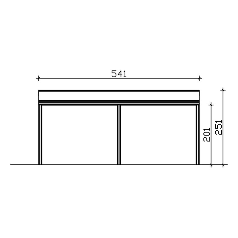 Skizze Bank TD Monza 541x257    Aluminium, weiss