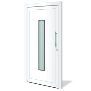 Haustür 'Marl' weiß 1100 x 2100 mm DIN R