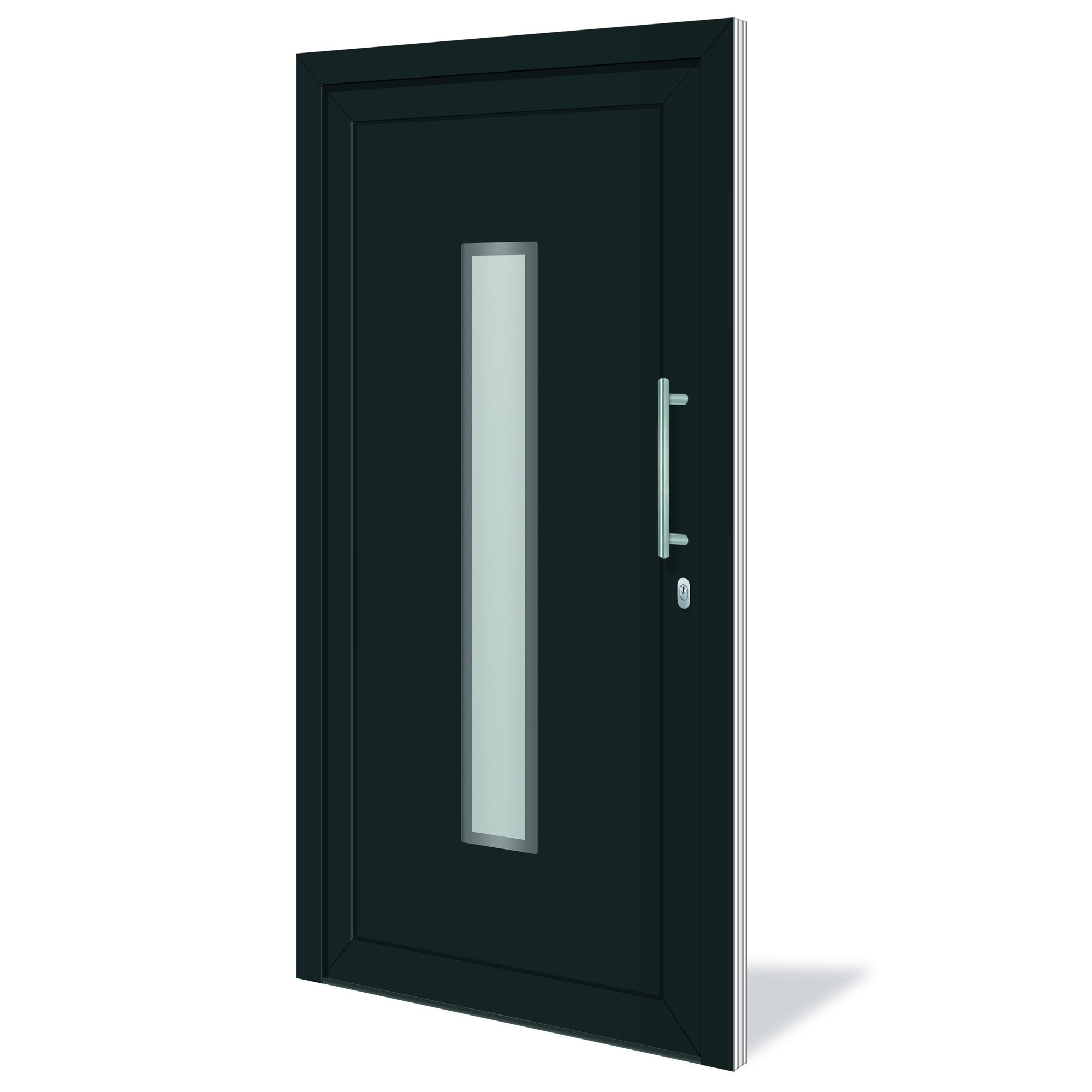 Haustür 'Marl' weiß/anthrazit 1100 x 2100 mm DIN R