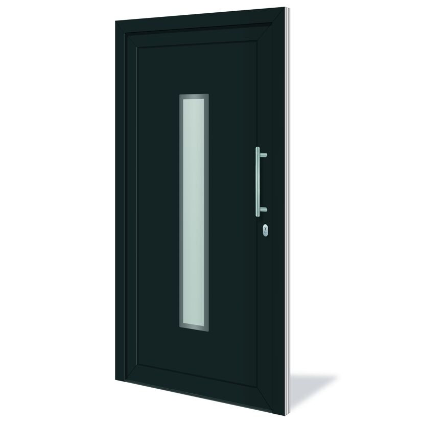 Haustür 'Marl' weiß/anthrazit 1100 x 2100 mm DIN R
