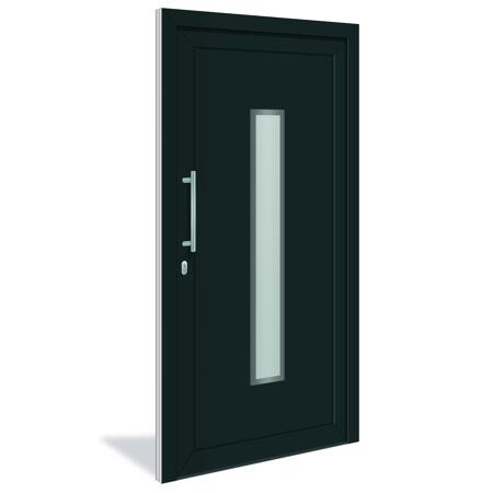 2. Bild von Haustür 'Marl' weiß/anthrazit 1100 x 2100 mm DIN L