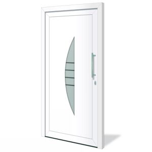 Haustür 'Lingen' weiß 1100 x 2100 mm DIN R