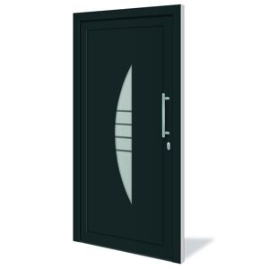 Haustür 'Lingen' anthrazit/weiß 1100 x 2100 mm DIN R