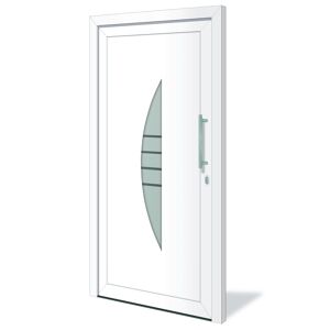 Haustür 'Kruft' weiß 1100 x 2100 mm DIN R