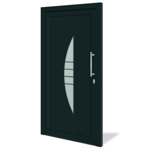 Haustür 'Kruft' anthrazithrazit 1100 x 2100 mm DIN R