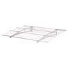 Vordach Madrid 1400 pulverbeschichtet silbergrau 140 x 90 cm