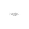 Vordach Madrid 1400 pulverbeschichtet silbergrau 140 x 90 cm