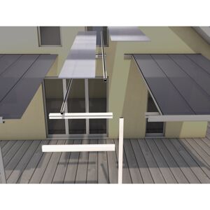 Terrassenüberdachung Erweiterungsmodul 406 x 120 cm, weiß