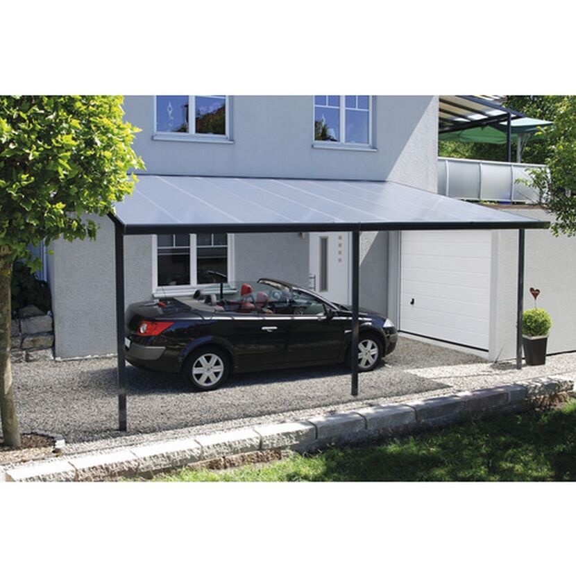 Terrassenüberdachung/Carport 'Typ F' 546 x 406 cm anthrazit