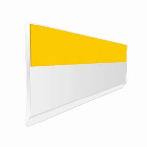 PVC Flachleiste mit Lippe selbstklebend weiß 100 x 50 cm