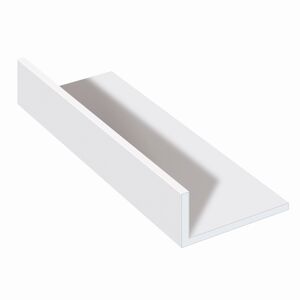 PVC Winkelleiste starr weiß 100 x 2,5 x 4,0 cm