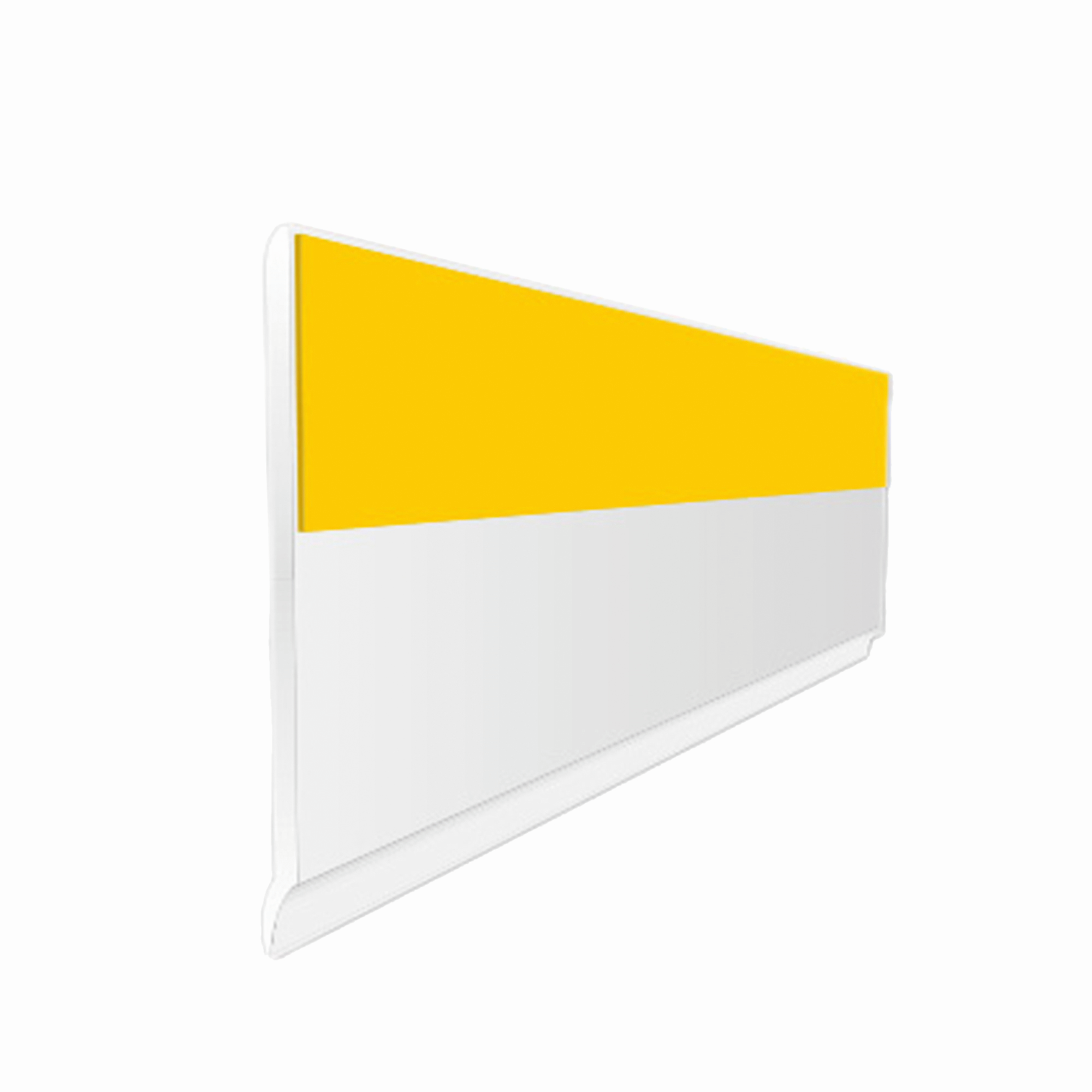 PVC Flachleiste mit Lippe selbstklebend weiß 150 x 50 cm