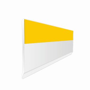 PVC Flachleiste mit Lippe selbstklebend weiß 150 x 50 cm