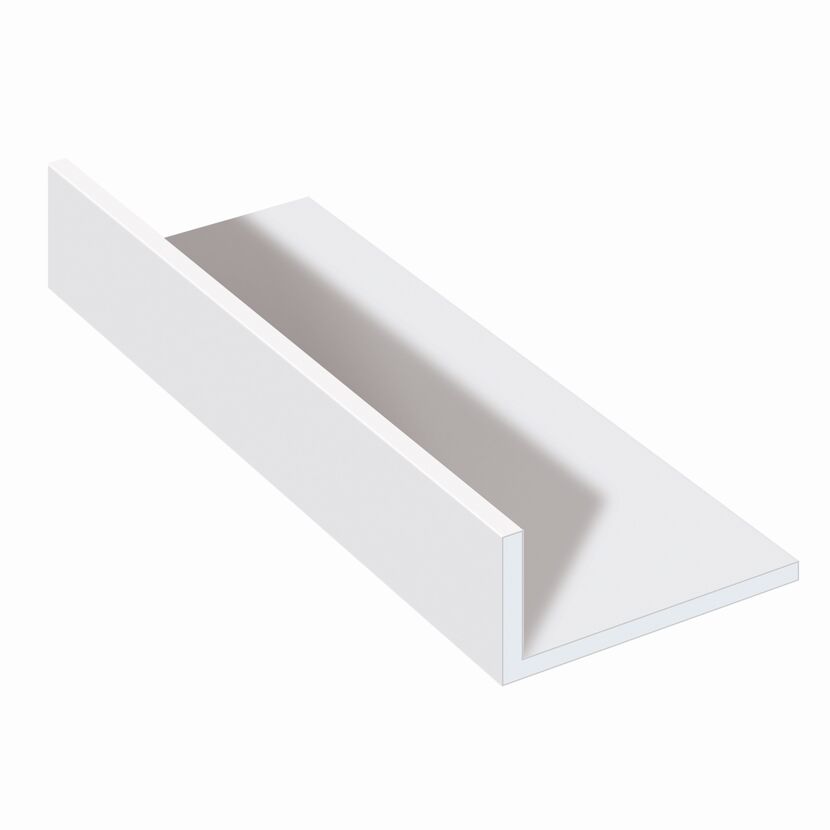 PVC Winkelleiste starr weiß 150 x 2,5 x 4,0 cm