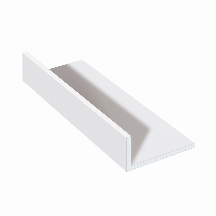 PVC Winkelleiste starr weiß 220 x 2,5 x 4,0 cm