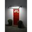 Vordach 'Emma 1400 & LED 500' Kunststoff grau 140 x 74 cm