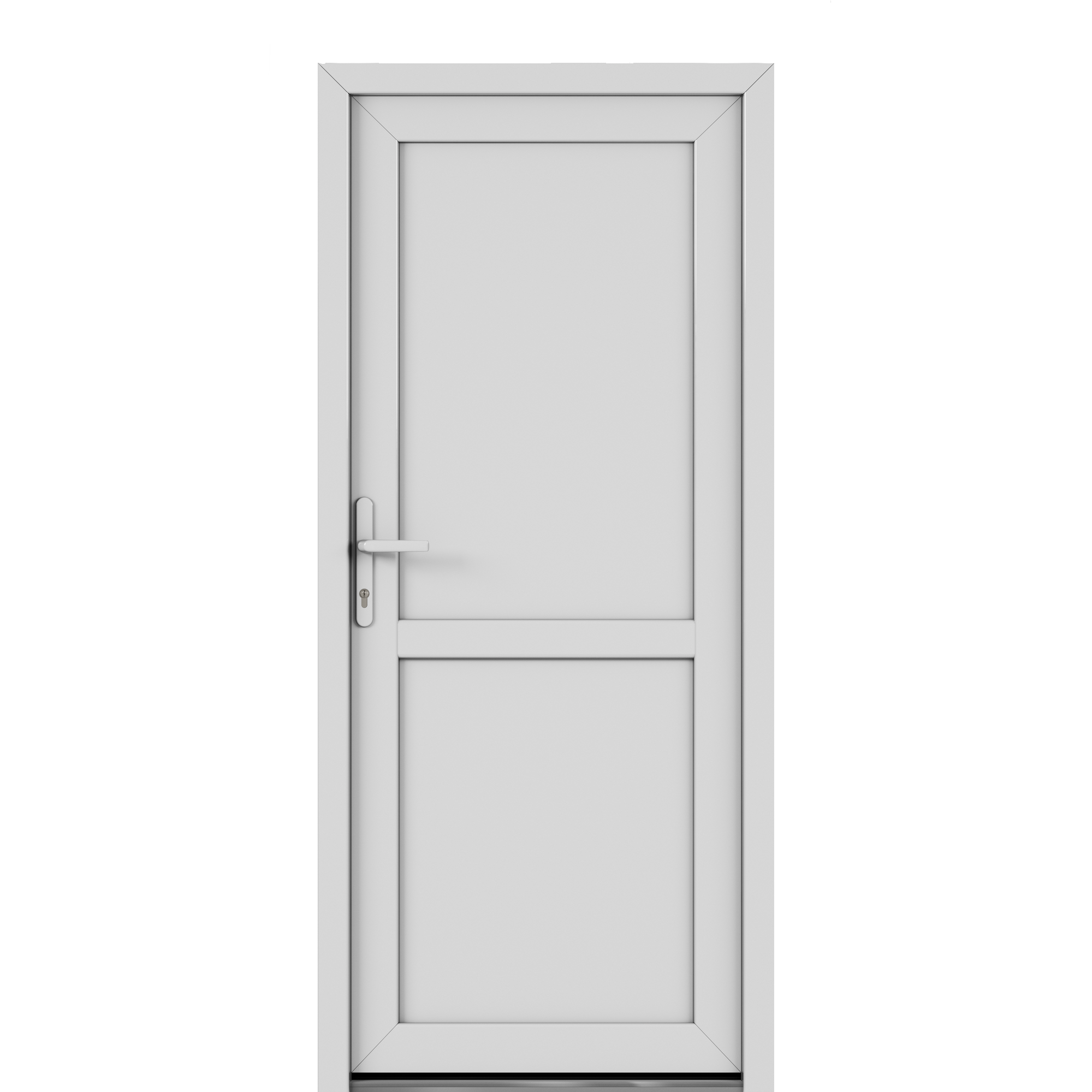 Nebeneingangstür Kunststoff weiß 880 x 1980 mm links