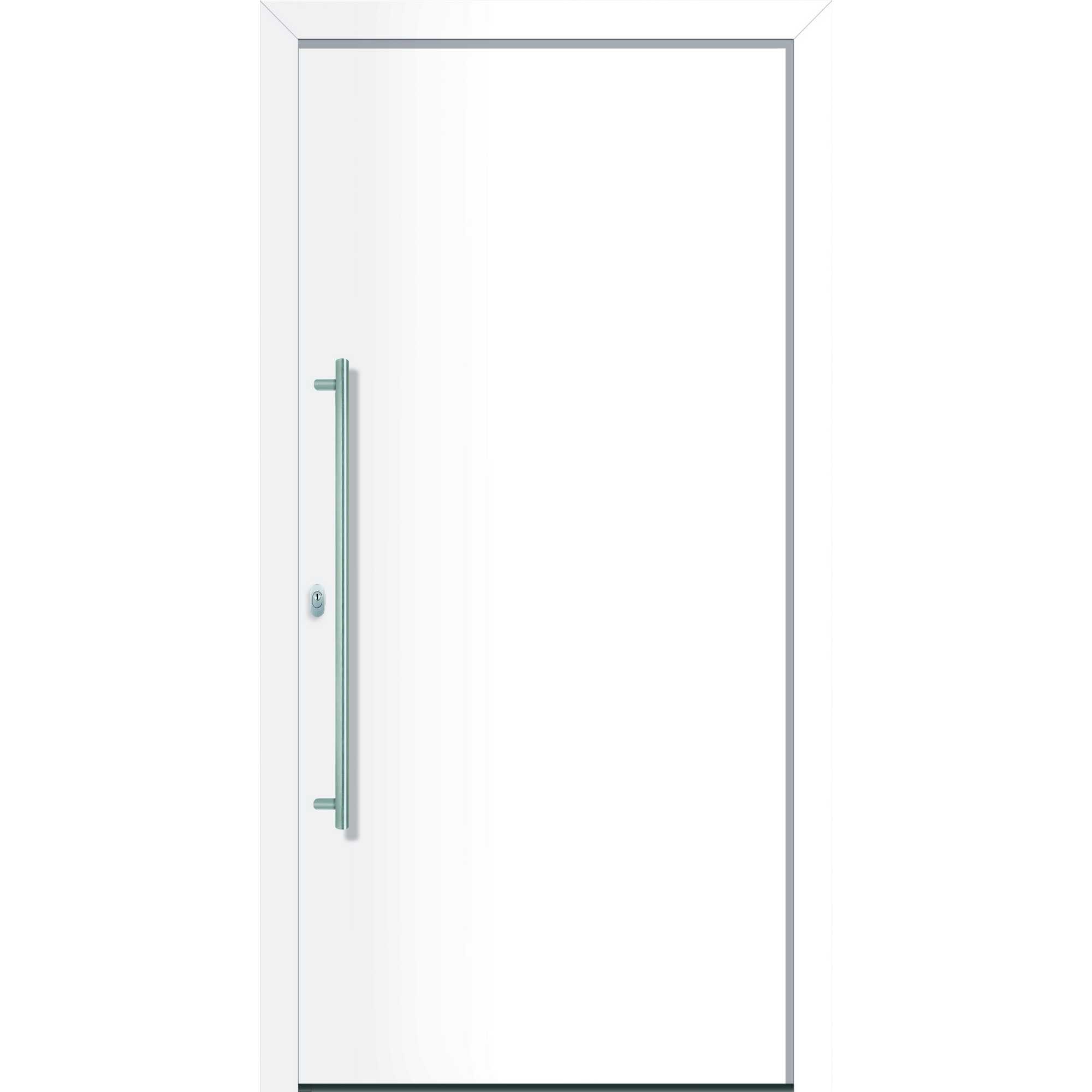 Alu-Kunststoffhaustür "Ontario" weiß DIN L 100x210cm