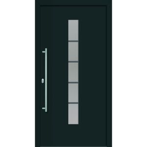 Alu-Kunststoffhaustür "Montreal" anthrazit DIN L 100x210cm