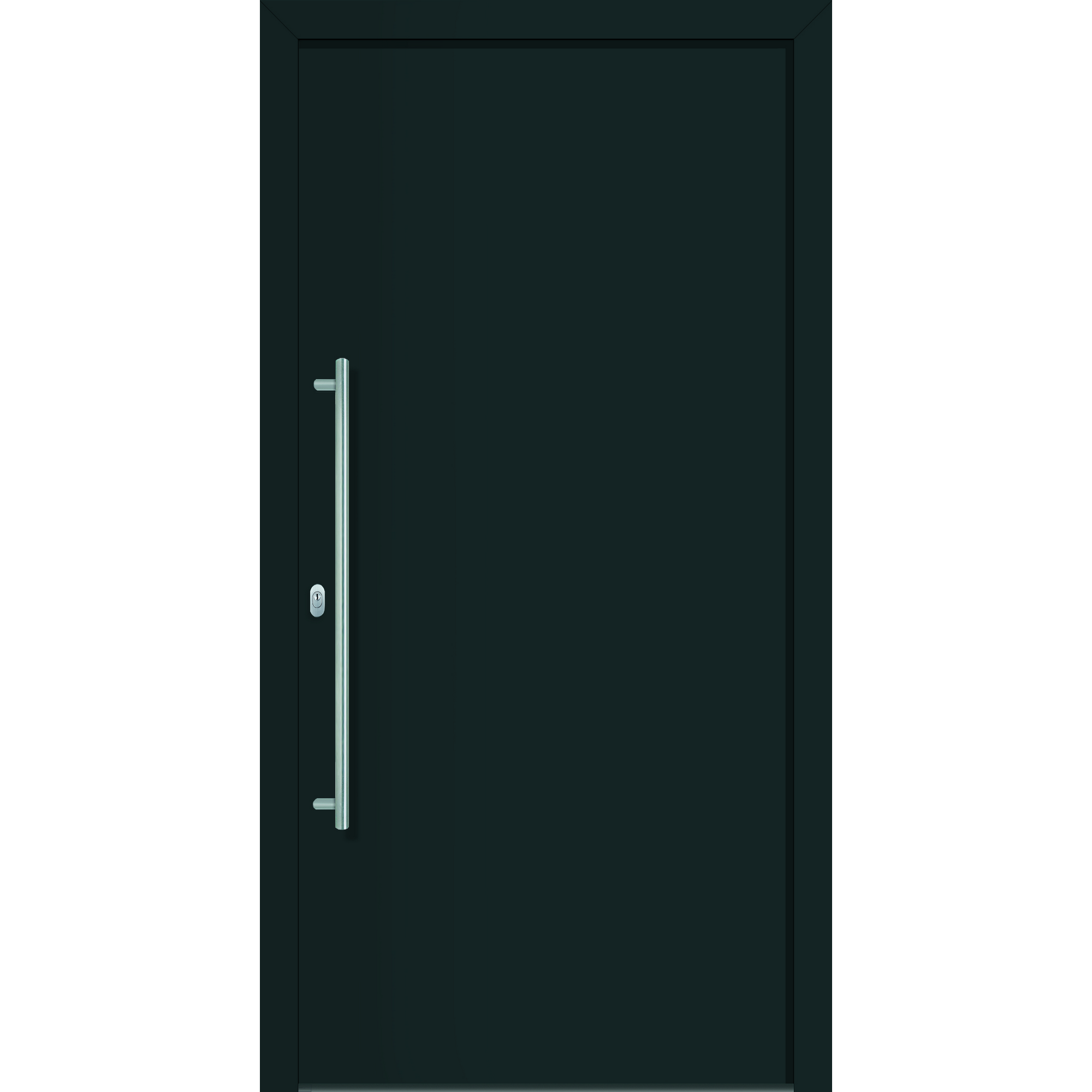 Alu-Kunststoffhaustür "Ontario" anthrazit DIN L 100x210cm