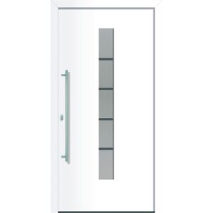 Alu-Kunststoffhaustür "Montreal" weiß DIN L 110x210cm