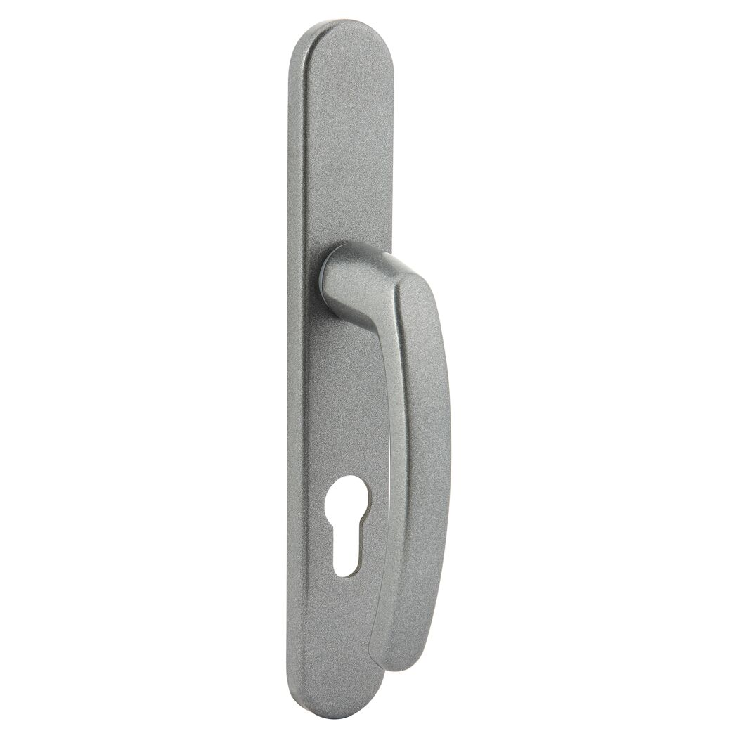 Türdrücker "Compact" aluminiumfarben