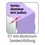 Sicherheitshaustür 'A801S4' Aluminium rechts braun, Sondermaß