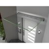 Echtglasvordach 'LED' klar 160 x 93,5 x 13,5 cm