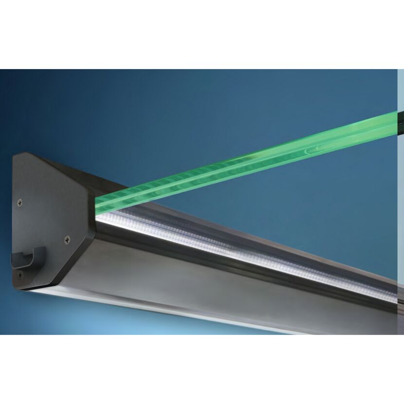 Echtglasvordach 'LED' klar 160 x 93,5 x 13,5 cm