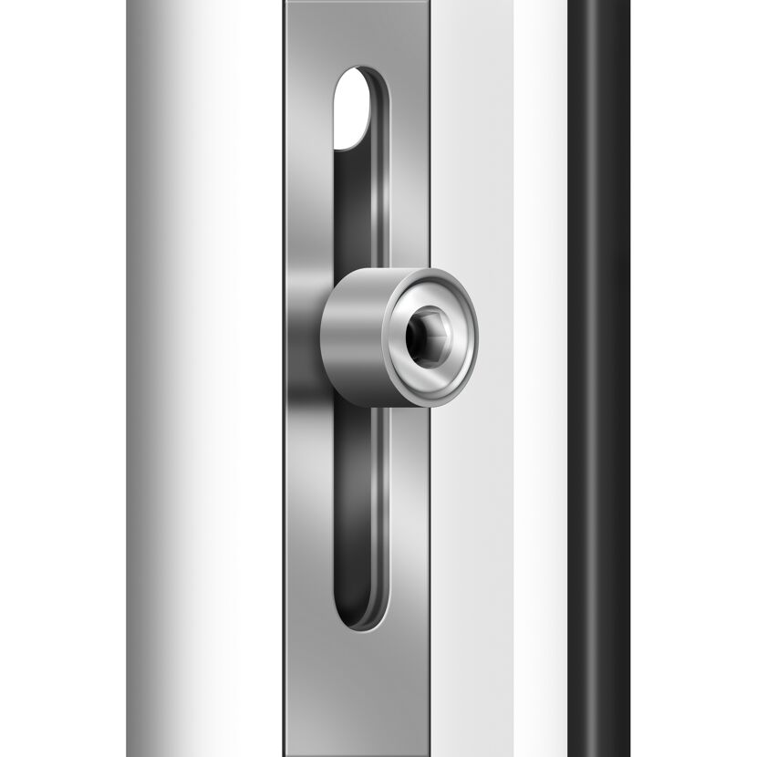 Nebeneingangstür 'K304' weiß Anschlag rechts