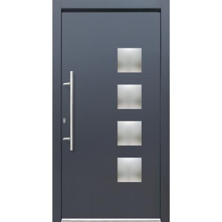 2. Bild von Alu-Kunststoffhaustür 'Lugano' anthrazit/weiß 110 x 210 cm, Anschlag links
