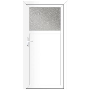 Kunststoff-Nebeneingangstür 'BAZ 682' 98 x 198 cm Anschlag links, weiß