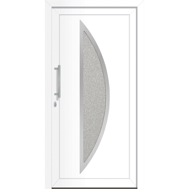 Bild von Haustür 'Tampa' links weiß 1100 x 2200 mm Sonderdekor