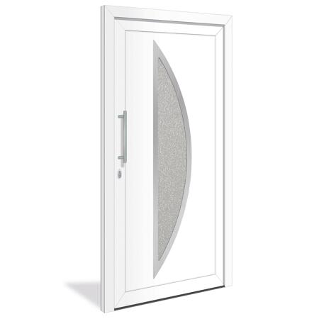 3. Bild von Haustür 'Tampa' links weiß 1100 x 2200 mm Sonderdekor