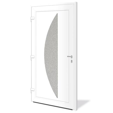 5. Bild von Haustür 'Tampa' links 1100 x 2200 mm Sondderdekor weiss/anthrazit
