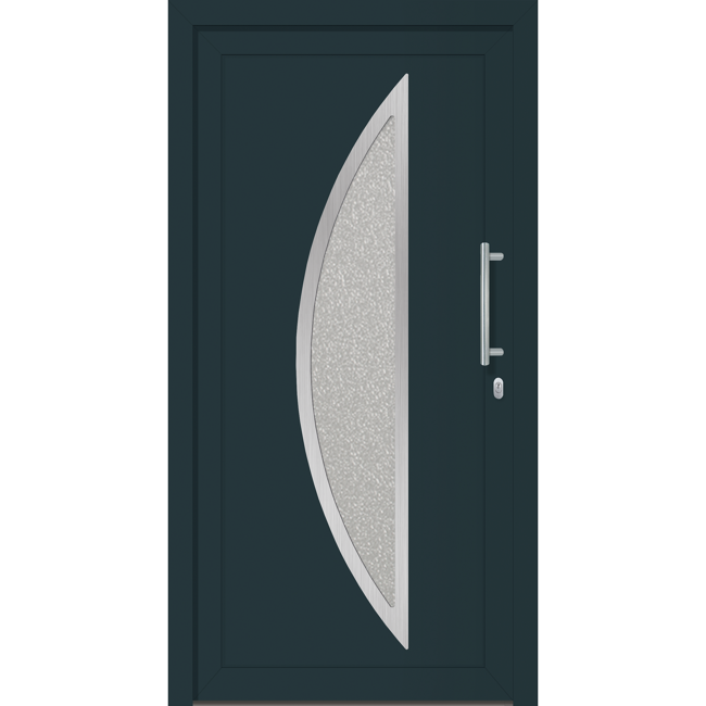 Bild von Haustür 'Tampa' rechts 1100 x 2100 mm weiss/anthrazit