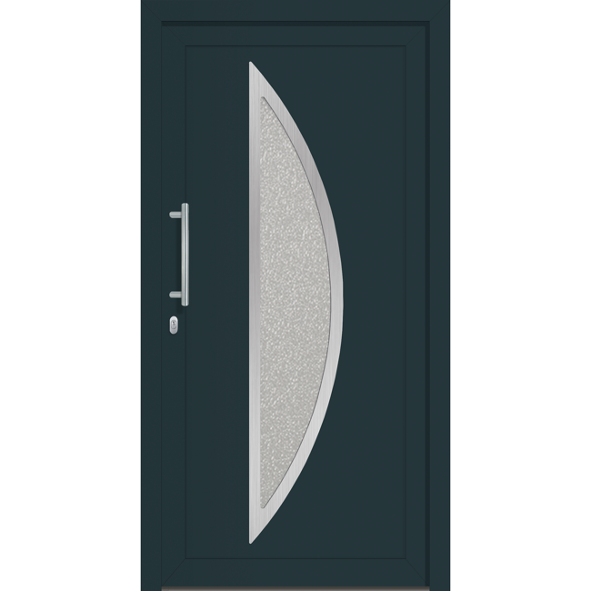 Bild von Haustür 'Tampa' links 1100 x 2100 mm weiss/anthrazit
