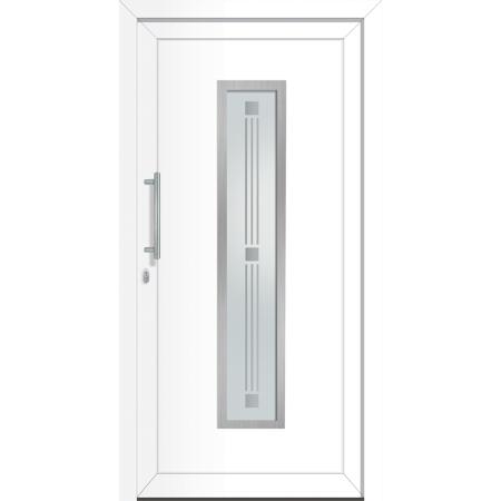 2. Bild von Haustür 'Fresno' links weiß 1100 x 2200 mm Sonderdekor
