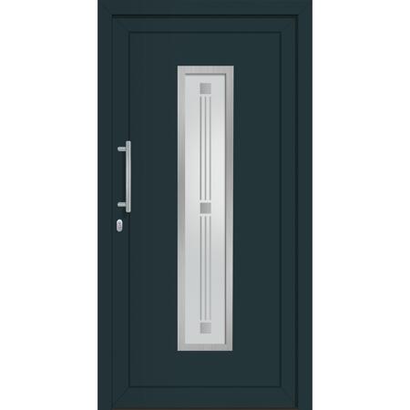 2. Bild von Haustür 'Fresno' links 1100 x 2100 mm weiss/anthrazit