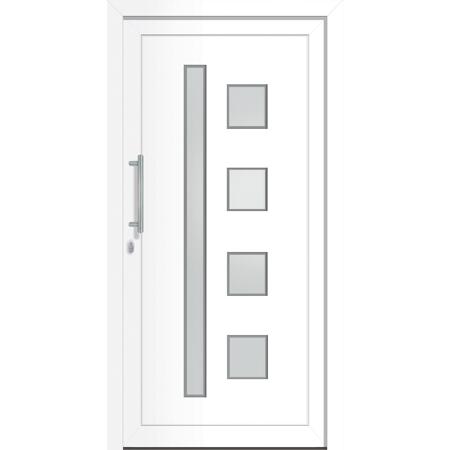 2. Bild von Haustür 'Tulsa' links weiß 1100 x 2100 mm