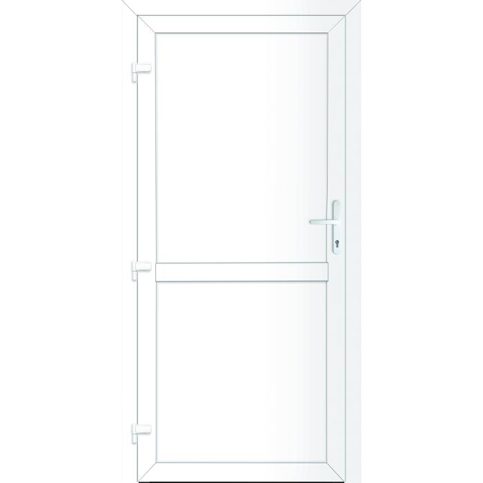 Nebeneingangstür 'Pomana' links weiß 1100 x 2100 mm Sonderdekor